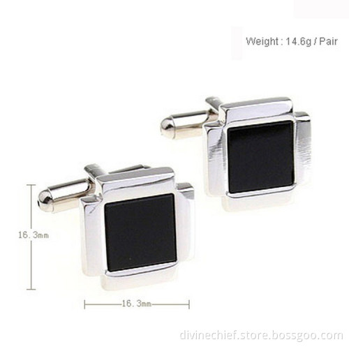 Wholesale Black Paint Mens Cufflinks For Man's Suit Shirt